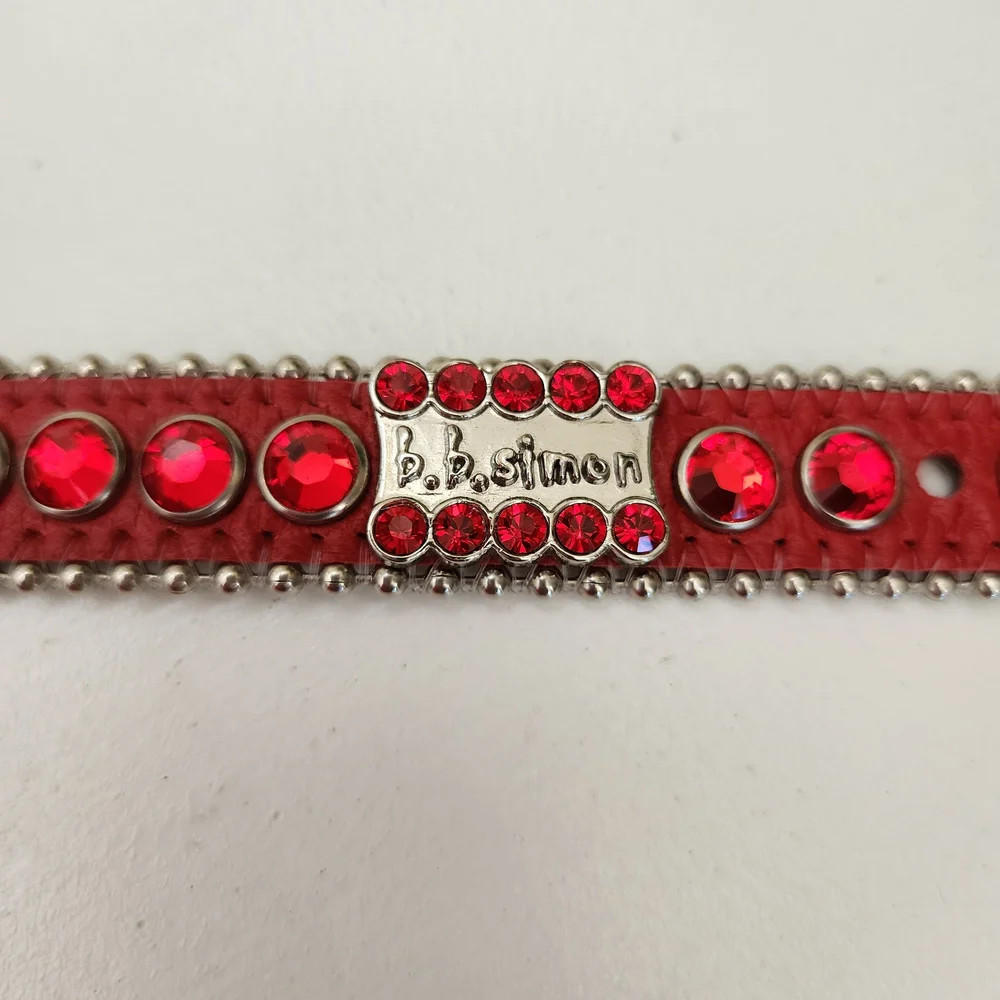 b.b. Simon Red Swarovski Crystal Kids Belt